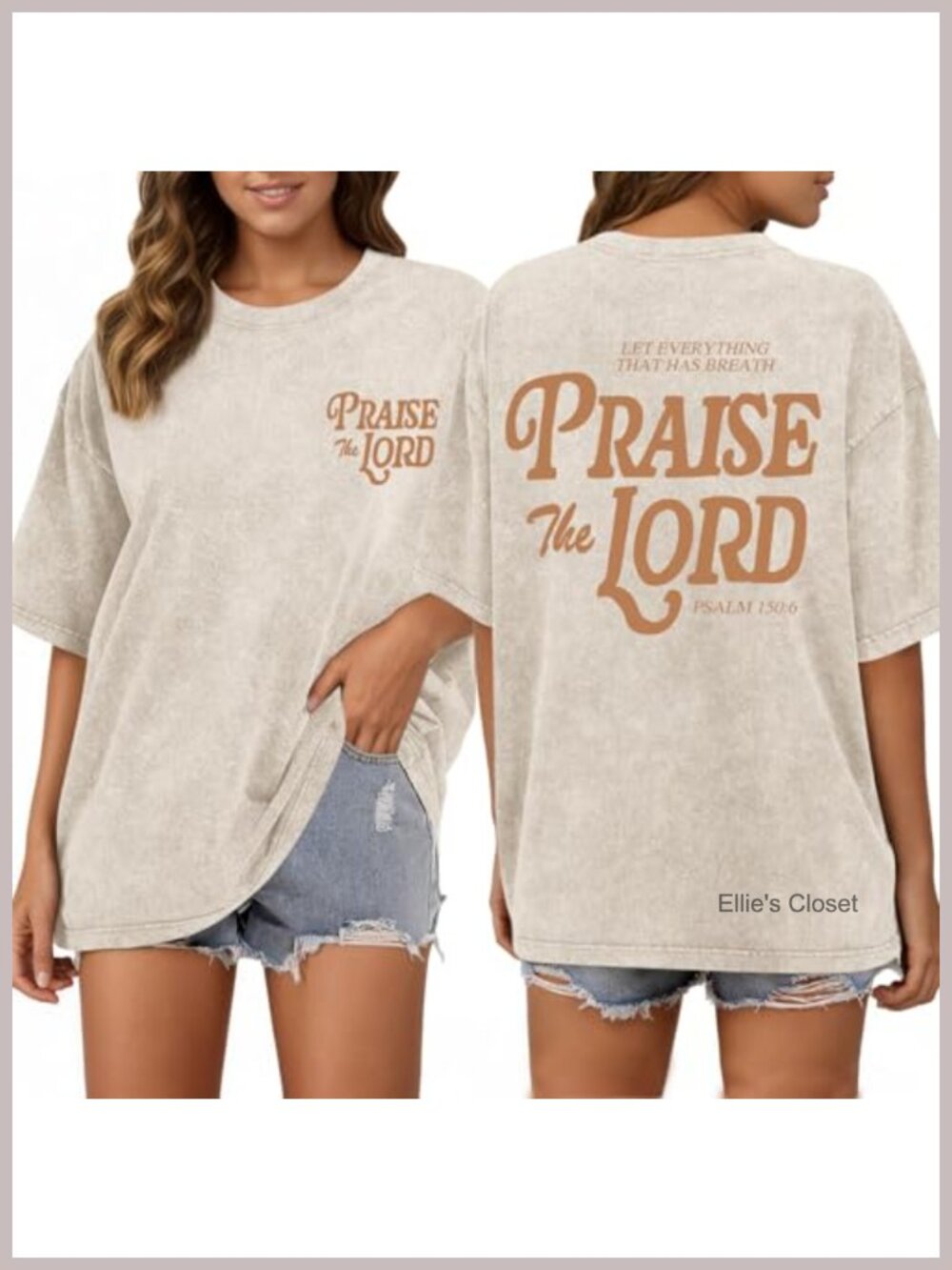 Christian Oversized Graphic Tee Shirt for Women